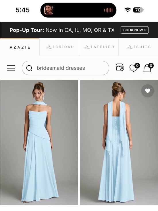 Azazie Dresses & Skirts - Azazie Gabriela dress